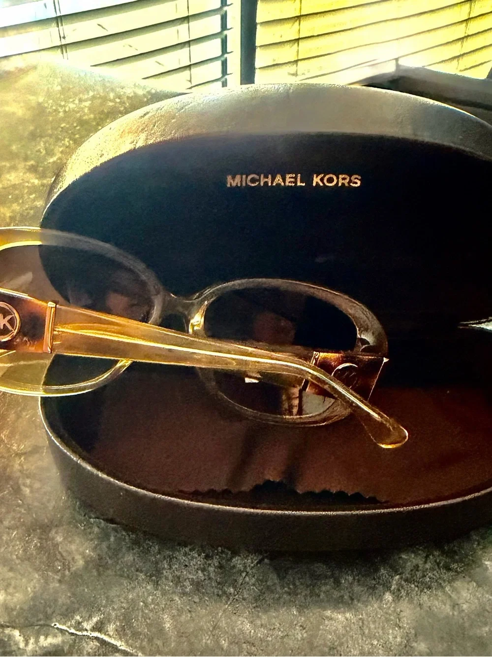 Michael Kors Women's Brown Tortoise Gradient Oversized Sunglasses